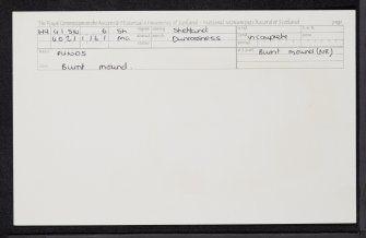 Punds, HU41SW 6, Ordnance Survey index card, Recto