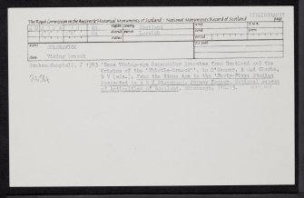 Gulberwick, HU43NW 14, Ordnance Survey index card, Recto