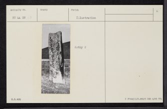 Loch Of Tingwall, HU44SW 13, Ordnance Survey index card, Recto