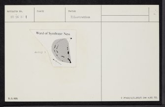 Whalsay, Ward Of Symbister Ness, HU56SW 1, Ordnance Survey index card, Recto