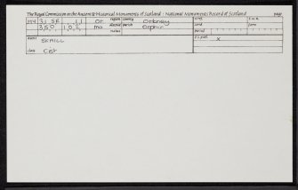 Skaill, HY31SE 11, Ordnance Survey index card, Recto