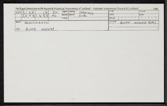 Benziaroth, HY31SE 15, Ordnance Survey index card, Recto
