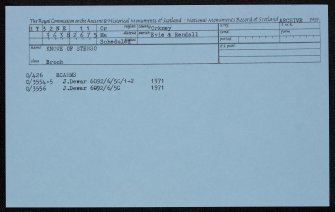 Knowe Of Stenso, HY32NE 11, Ordnance Survey index card, Recto