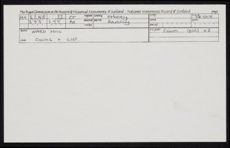 Rousay, Ward Hill, HY32NE 22, Ordnance Survey index card, Recto