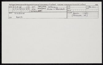 Vinquin, HY32NW 13, Ordnance Survey index card, Recto