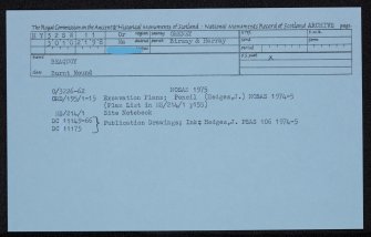Beaquoy, HY32SW 11, Ordnance Survey index card, Recto