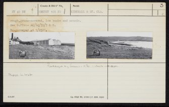 Broch Of Lingro, HY40NW 1, Ordnance Survey index card, page number 3, Recto