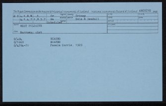 West Puldrite, HY41NW 1, Ordnance Survey index card, Recto