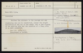 Quanterness, HY41SW 4, Ordnance Survey index card, page number 2, Verso