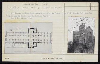 Kirkwall, Broad Street, St Magnus Cathedral, HY41SW 10, Ordnance Survey index card, Verso