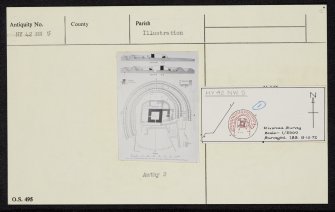 Wyre, Cubbie Roo's Castle, HY42NW 5, Ordnance Survey index card, Recto