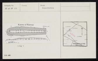 Rousay, Knowe Of Ramsay, HY42NW 22, Ordnance Survey index card, Recto