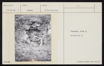 Gairsay, HY42SW 13, Ordnance Survey index card, Recto