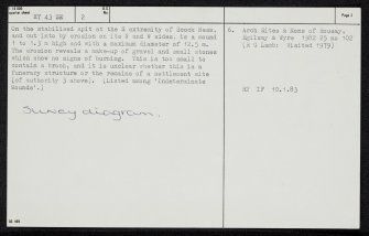 Rousay, Scock Ness, HY43SE 2, Ordnance Survey index card, page number 2, Recto