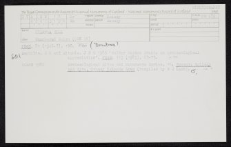 Rousay, Kierfea Hill, HY43SW 18, Ordnance Survey index card, Recto