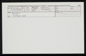 Rousay, HY43SW 22, Ordnance Survey index card, Recto