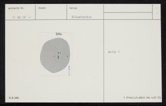 Westray, The Lum Head, HY44NW 14, Ordnance Survey index card, Recto