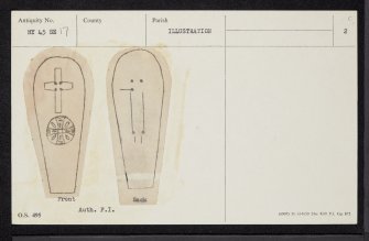 Papa Westray, St Boniface's Church, HY45SE 17, Ordnance Survey index card, page number 2, Recto