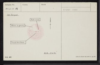 Westray, Vere Point, HY45SE 19, Ordnance Survey index card, Recto