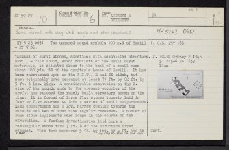Hawell, HY50NW 10, Ordnance Survey index card, page number 1, Recto