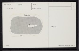 Eday, Braeside, HY53NE 10, Ordnance Survey index card, page number 1, Recto