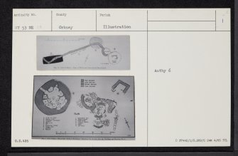 Calf Of Eday, HY53NE 19, Ordnance Survey index card, page number 1, Recto