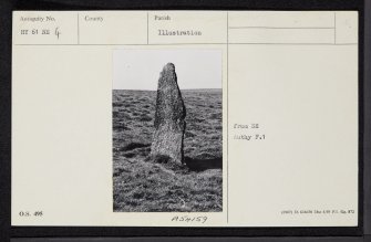 Auskerry, HY61NE 4, Ordnance Survey index card, Recto