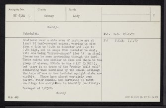 Sanday, Elsness, HY63NE 6, Ordnance Survey index card, page number 2, Verso