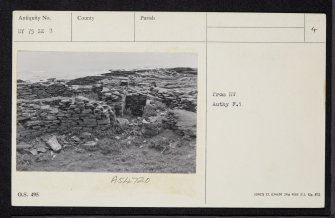 North Ronaldsay, Broch Of Burrian, HY75SE 3, Ordnance Survey index card, page number 4, Recto