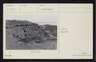 North Ronaldsay, Broch Of Burrian, HY75SE 3, Ordnance Survey index card, page number 3, Verso