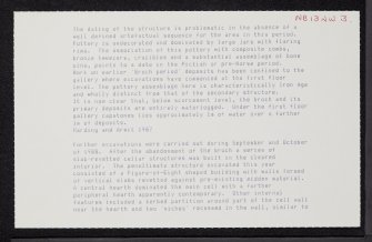 Lewis, Traigh Na Berie, NB13NW 3, Ordnance Survey index card, Recto