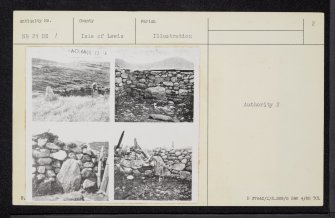 Lewis, Loch Seaforth, NB21NE 1, Ordnance Survey index card, page number 2, Verso