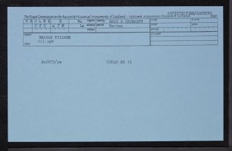 Lewis, Bragar, General, NB24NE 8, Ordnance Survey index card, Recto
