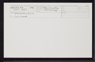 Lewis, Steinish, NB43SW 4, Ordnance Survey index card, Recto