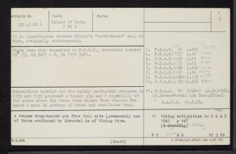 Lewis, Galson, NB45NW 2, Ordnance Survey index card, page number 3, Recto