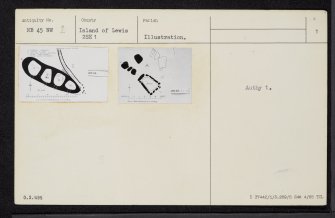 Lewis, Galson, NB45NW 2, Ordnance Survey index card, page number 1, Recto