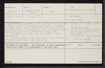 Lewis, Adabrock, NB56SW 6, Ordnance Survey index card, Recto