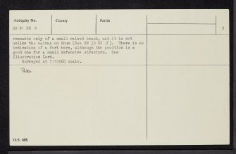 Geodha Na Glaic Baine, NB91SE 2, Ordnance Survey index card, page number 3, Recto