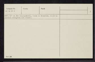 Achiltibuie, NC00NW 2, Ordnance Survey index card, page number 3, Recto