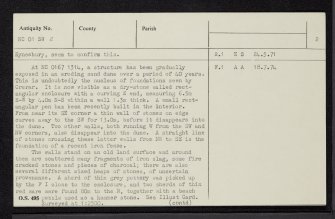 Achnahaird Sands, NC01SW 2, Ordnance Survey index card, page number 2, Verso
