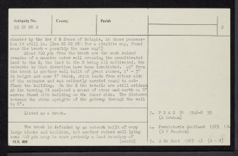 Clachtoll, NC02NW 2, Ordnance Survey index card, page number 2, Verso