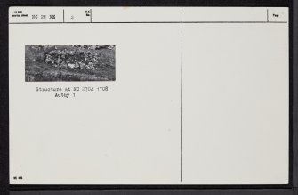 Allt Nam Uamh, NC21NE 2, Ordnance Survey index card, Recto