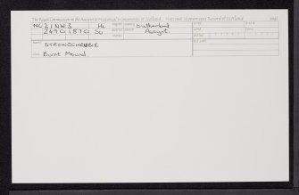 Stronechrubie, NC21NW 3, Ordnance Survey index card, Recto