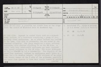 Sandwood Bay, NC26NW 1, Ordnance Survey index card, page number 1, Recto