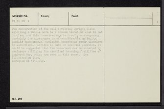 Sandwood Bay, NC26NW 1, Ordnance Survey index card, page number 3, Recto