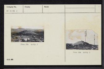 Allt An Tighe, NC35NE 2, Ordnance Survey index card, Recto