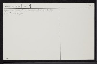 Loch Croispol, NC36NE 29, Ordnance Survey index card, page number 2, Verso