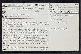 Loch Hope, NC45NE 4, Ordnance Survey index card, page number 1, Recto