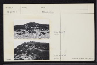 Loch Hope, NC45NE 9, Ordnance Survey index card, Recto