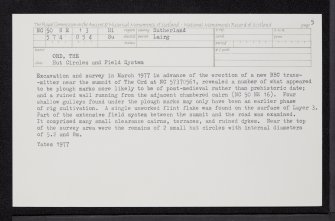 The Ord, NC50NE 13, Ordnance Survey index card, page number 5, Recto